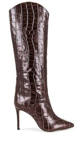 Schutz Maryana Boot in Brown. - size 5 | Revolve Clothing (Global)