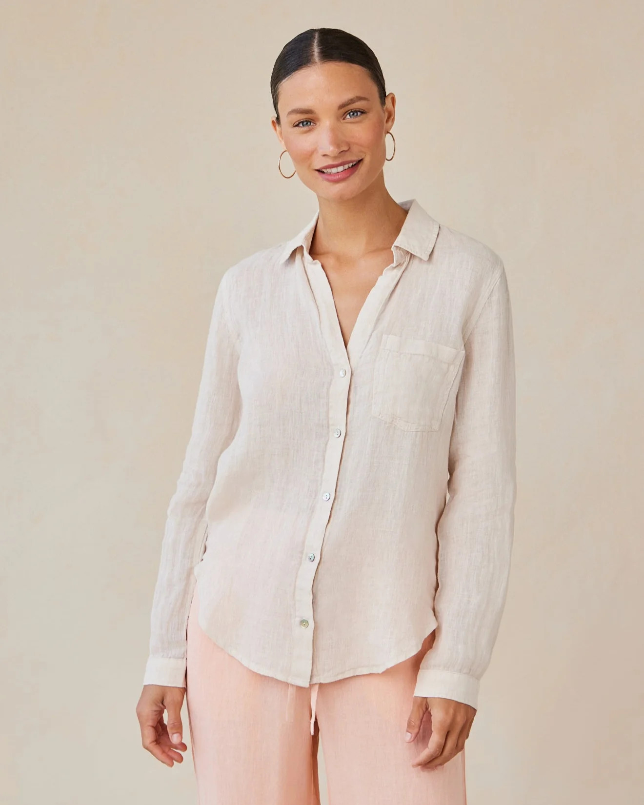 POCKET BUTTON DOWN LNSND - Bella Dahl | Bella Dahl