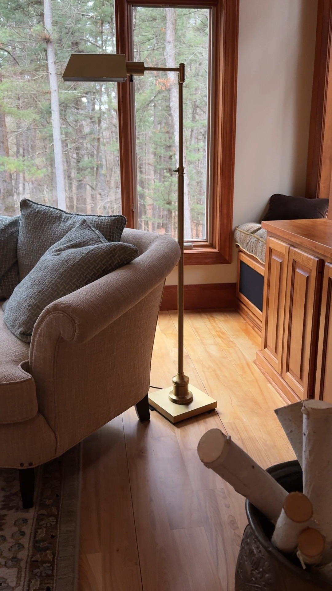 A brass floor lamp at a super price. 
kimbentley, home decor, Living room, traditional homee

#LTKstyletip #LTKhome #LTKGiftGuide