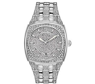Bulova Men's Crystal Bracelet Watch | QVC