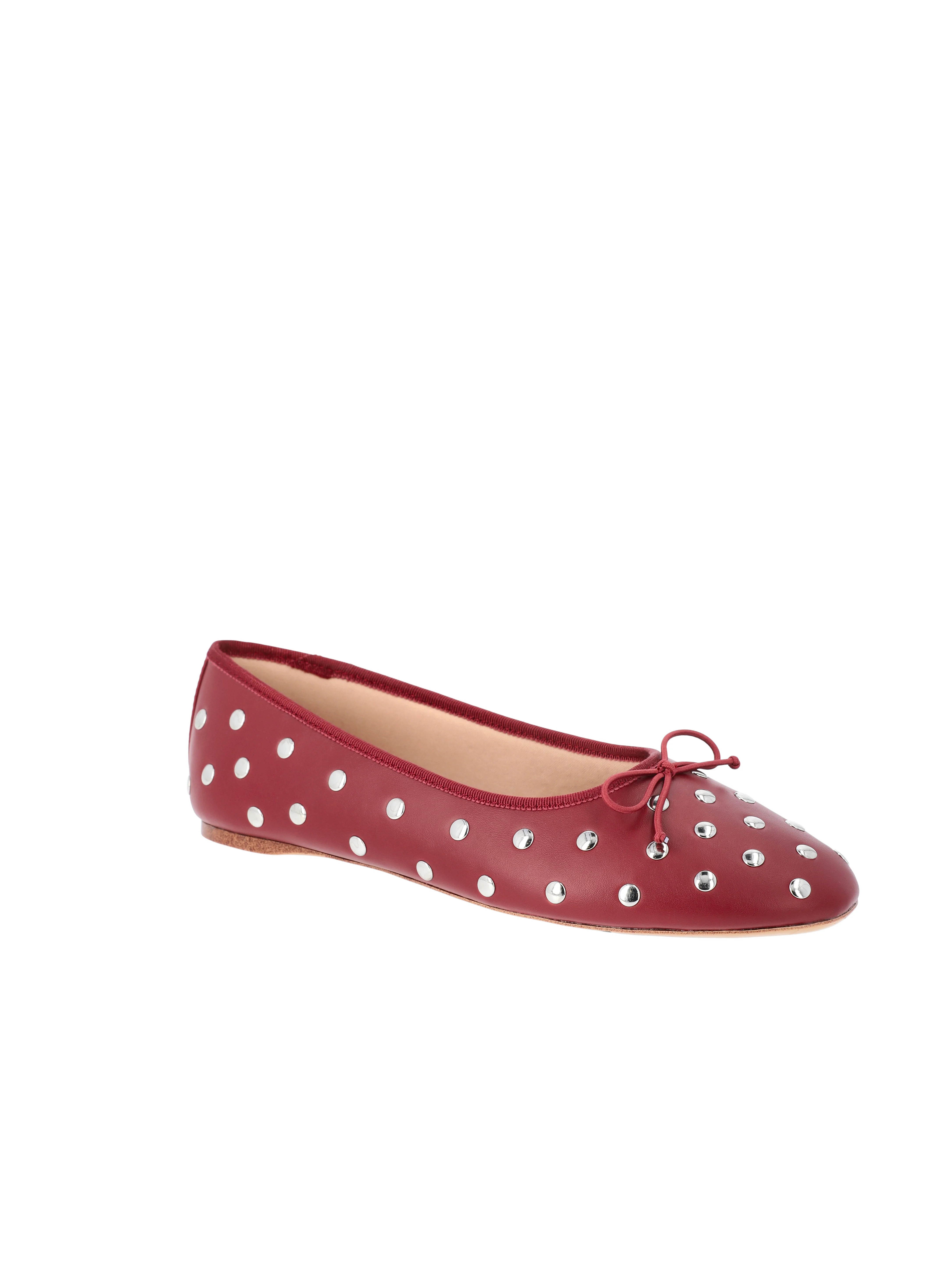 Time and Tru Women's Studded Ballet Flats - Walmart.com | Walmart (US)