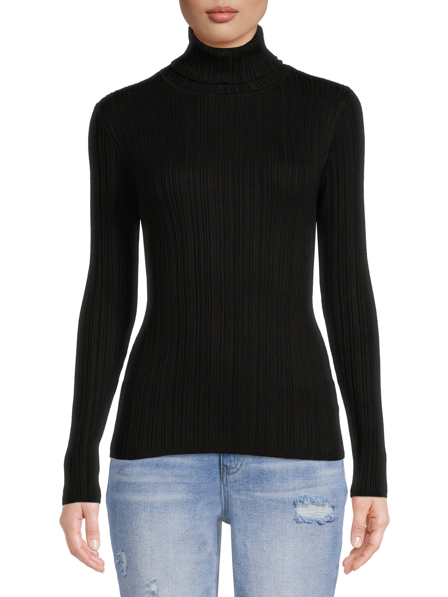 Time and Tru Women's Turtleneck Sweater | Walmart (US)