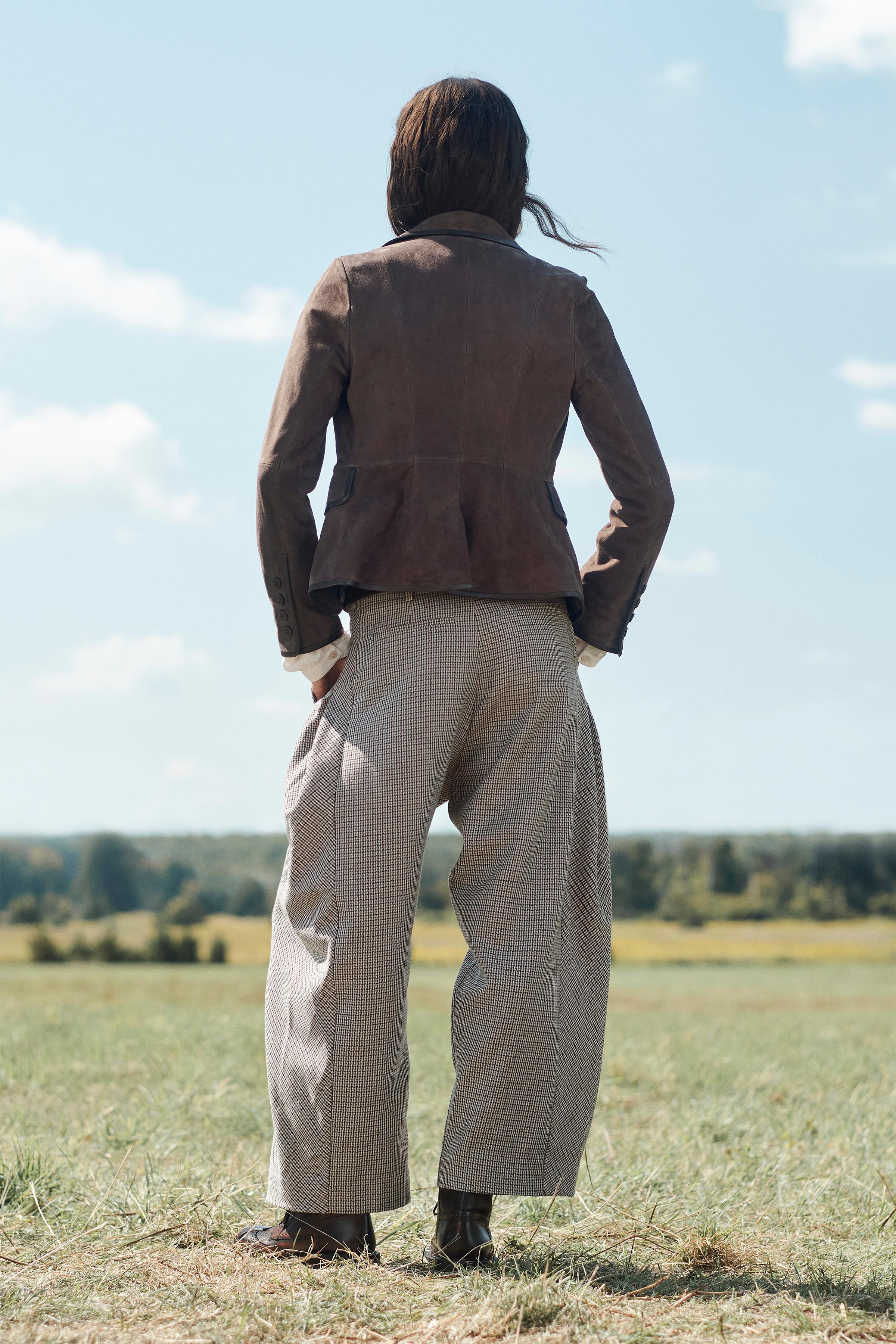 LIMITED EDITION FITTED SUEDE LEATHER BLAZER | Zara UK