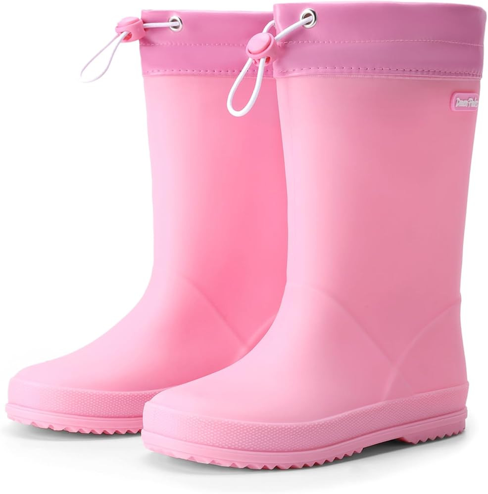 DREAM PAIRS Kids Rain Boots Boys Girls Lightweight Boots Waterproof Easy-on Outdoor Playing Rain ... | Amazon (US)