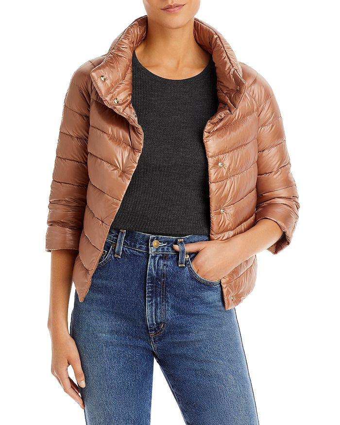 Herno Iconico Cropped Down Puffer Coat Back to Results -  Women - Bloomingdale's | Bloomingdale's (US)