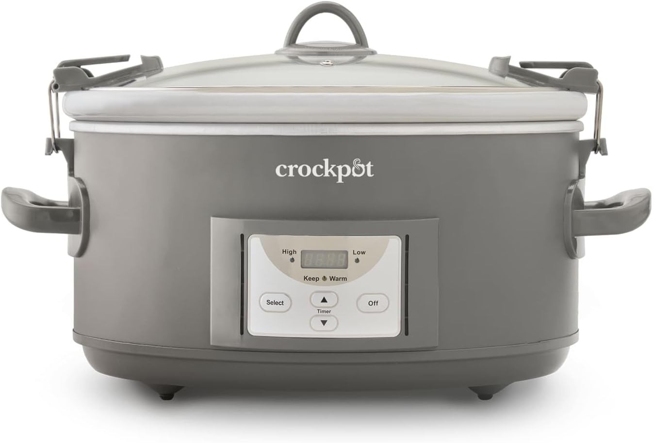 Crockpot® Programmable 7-Quart Cook and Carry Slow Cooker, Grey | Amazon (US)