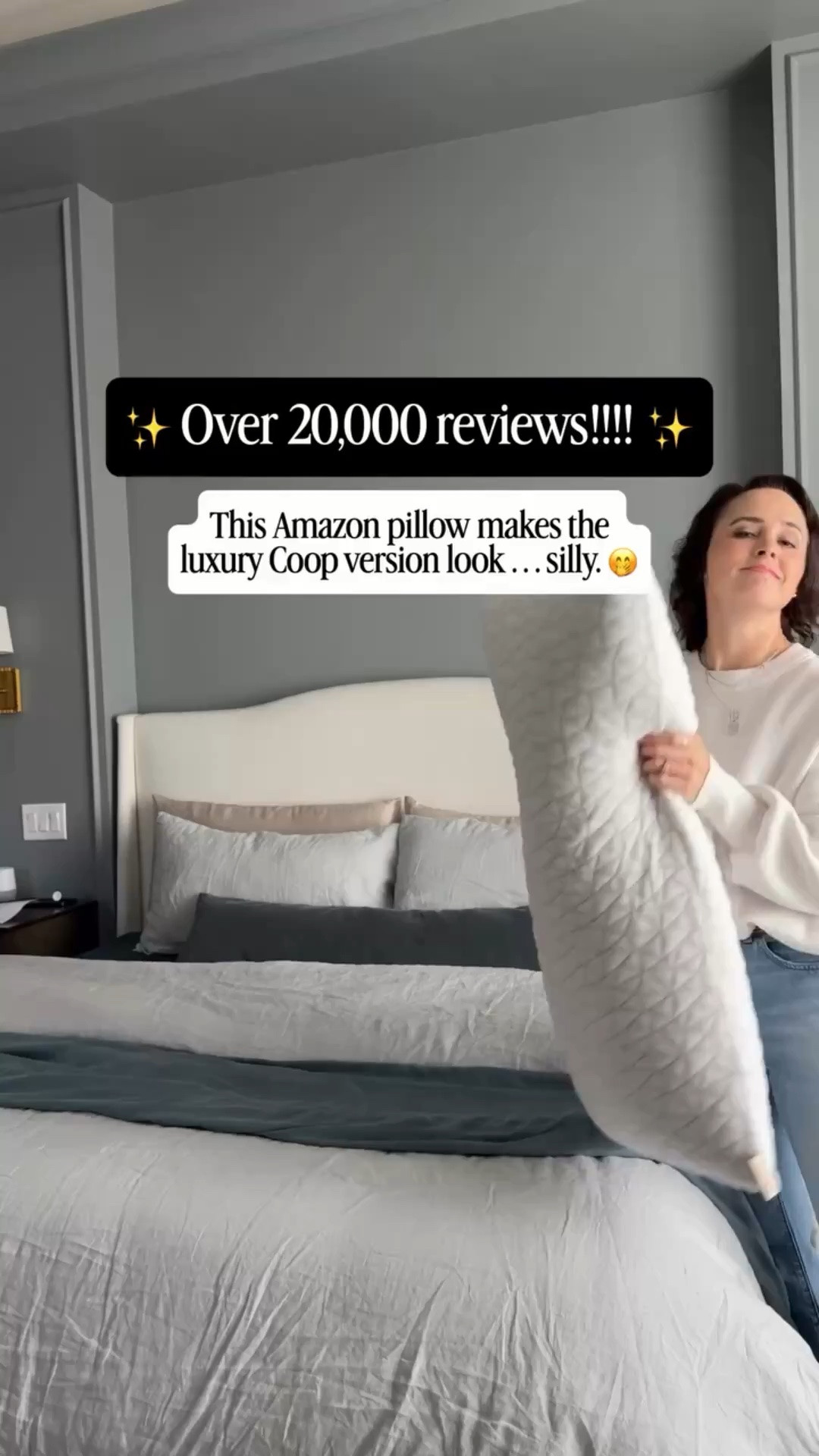 Adjustable shredded memory foam — For LESS!!! 😍
The amazing pillows I’ve been testing for months! 

The truth: I bought the luxury Coop brand pillow 7 years ago, and loved it so much. Definitely steep pricing!!! When I found this pillow for a fraction of the cost on Amazon with the same shredded memory foam concept that comes with additional foam to adjust the amount to your personal needs, I decided to test it.

The new pillow took a day to fully fluff up, and then — magic! It works essentially the same as the Coop pillow, but costs soooo much less!! You can SAVE BIG!! I bought 2 sets!!

Follow me @stonebrook.home for the BEST Amazon home finds. ✨

#LTKHome #LTKOver40 #LTKdayinmylife
