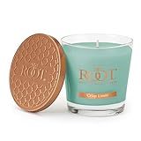 Root Candles Honeycomb Veriglass Beeswax Blend Scented Candle, Small, Crisp Linen Sky | Amazon (US)