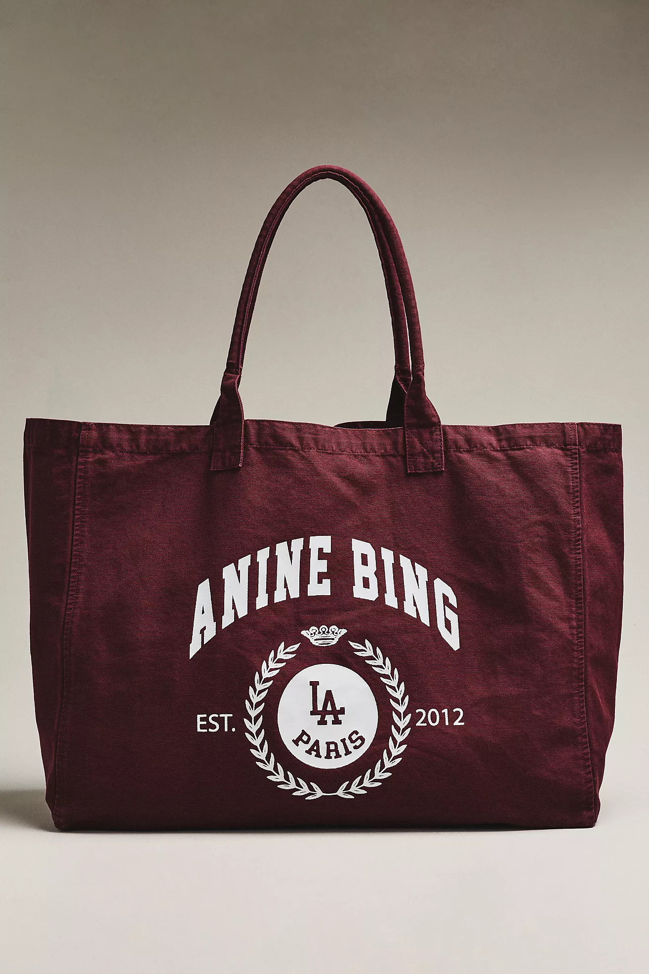 Anine Bing Leo Collegiate Canvas Tote Bag | Anthropologie (US)