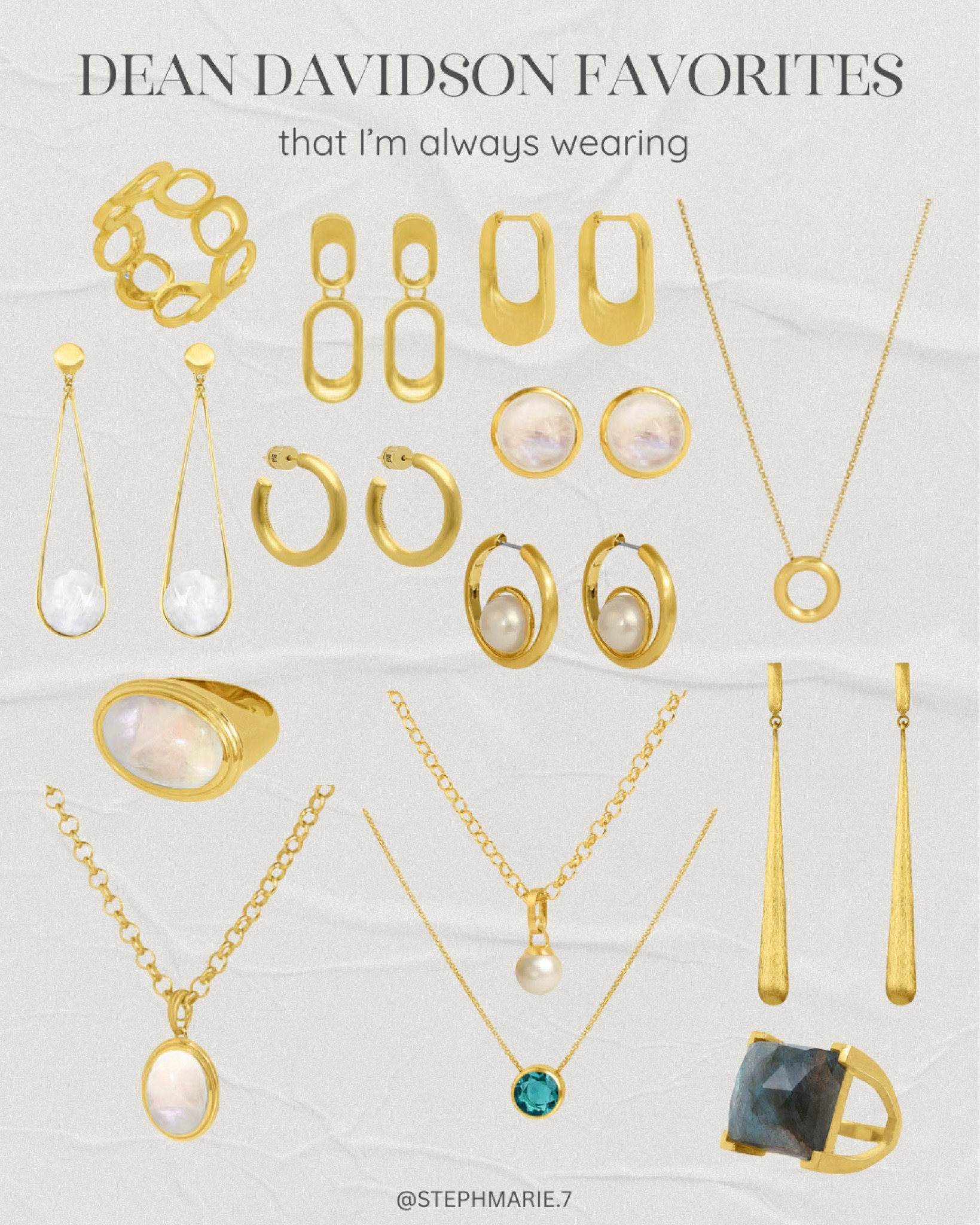 Dean Davidson is my go-to for every day jewelry! Here are some of my most-worn pieces.

SAVE 25% SITEWIDE AT Dean Davidson with code: STEPHMARIE25 - ends 10/31

Jewelry - jewelry favorites

#LTKSeasonal #LTKOver40