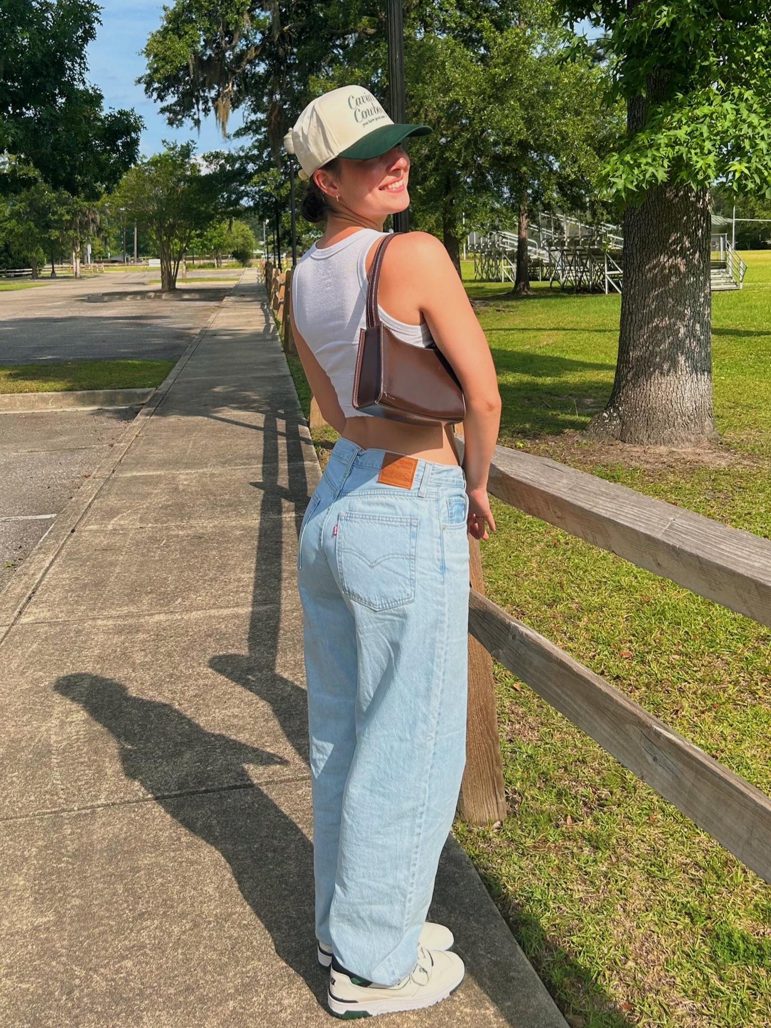 Levi’s, dad jeans, casual summer outfit, trucker hat, coastal cowgirl outfit, sporty outfit, summer outfit

#LTKfit #LTKstyletip #LTKSeasonal