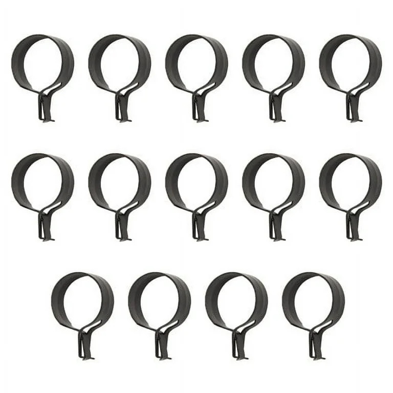 Mainstays Set of 14 Café Curtain Rod Clip Rings, 3/4 in. Diameter, Bronze | Walmart (US)