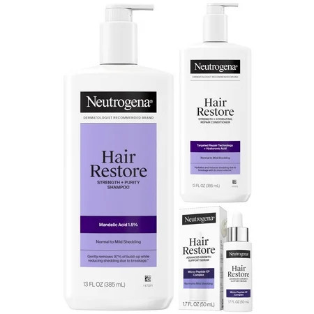 Neutrogena Hair Restore Shampoo, Conditioner & Serum Bundle | Walmart (US)