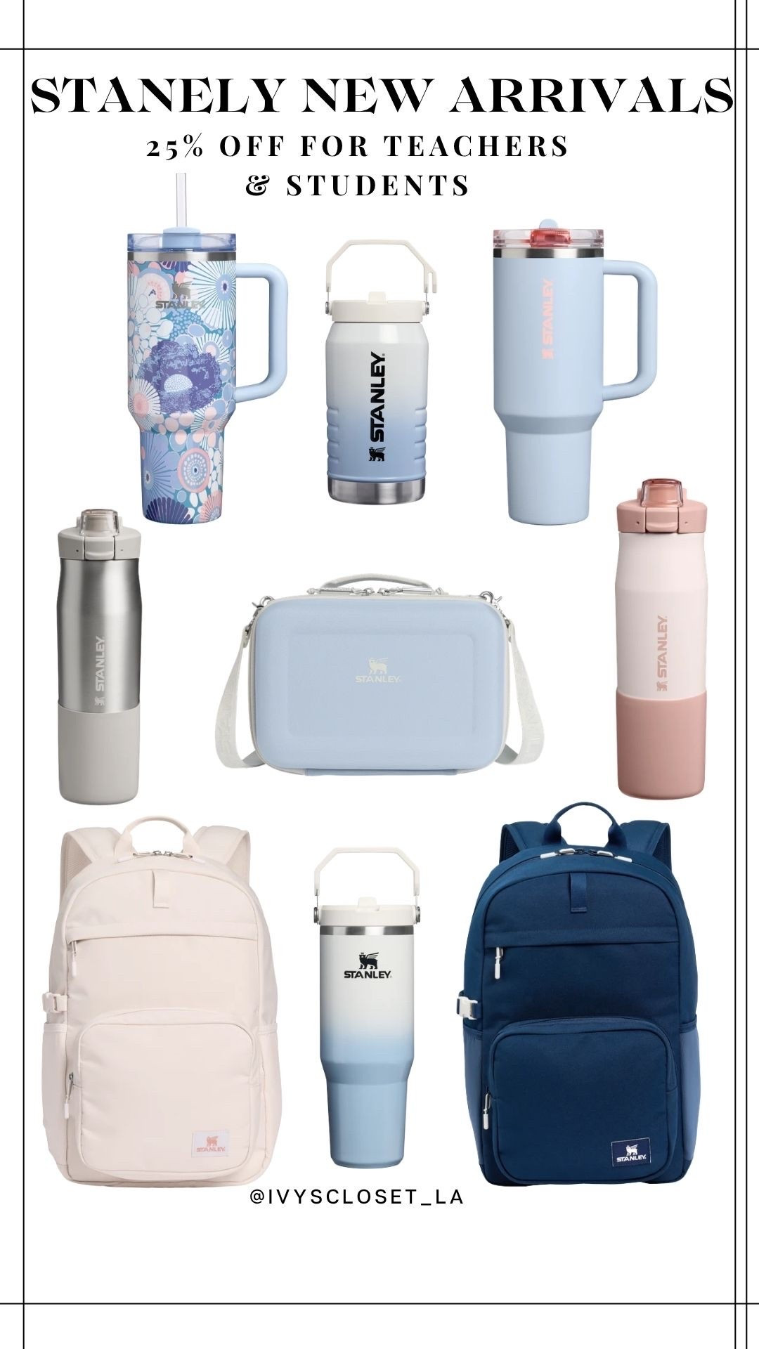 New Stanley, cups and bags! 25% off for teachers and students. Great for back to school!

#LTKSaleAlert #LTKKids #LTKTravel