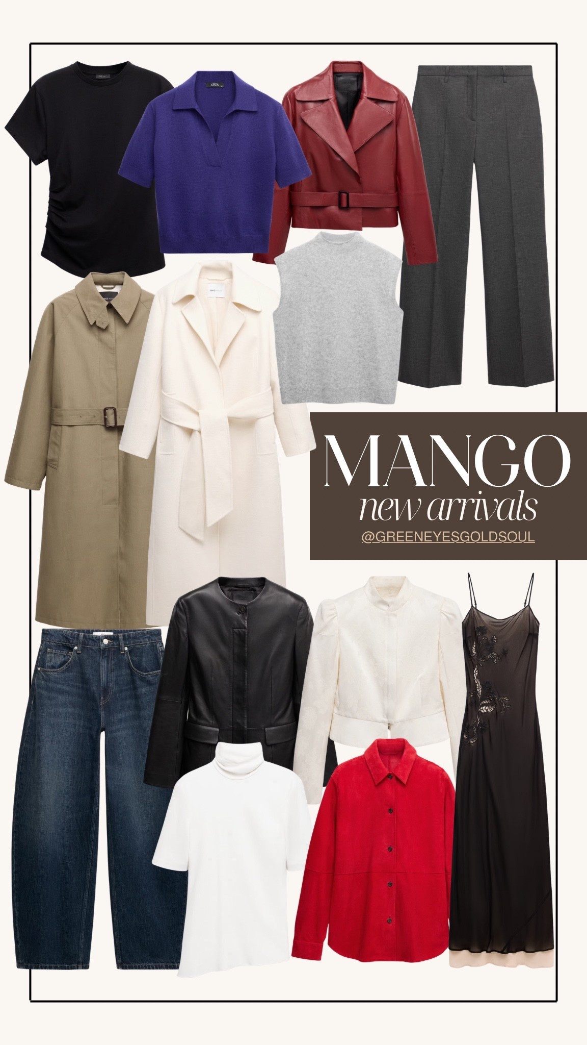 Mango new arrivals are SO good for fall 🤎🍂 Tailored trousers, wide leg denim, sleek jackets, cozy knits and statement red are giving us so many outfit options for the season. These are the polished fall staples I’d reach for work, dinner plans and everyday outfits!

Mango new arrivals, Mango fall fashion, Mango fall outfits, Mango clothing, fall fashion 2026, fall outfits for women, chic fall outfits, elevated fall style, fall workwear, business casual outfits, fall capsule wardrobe, tailored trousers, wide leg jeans, leather jacket, red leather jacket, trench coat, fall coats, fall sweaters, knit top, fall layering pieces, slip dress, transitional fall outfits, women’s fall fashion

#MangoFashion #MangoStyle #FallFashion #FallOutfits #FallStyle #FallWorkwear

#LTKootd #LTKSeasonal #LTKWorkwear