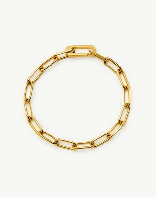 Classic Paperclip Chain Bracelet | 18ct Gold Plated | Missoma UK