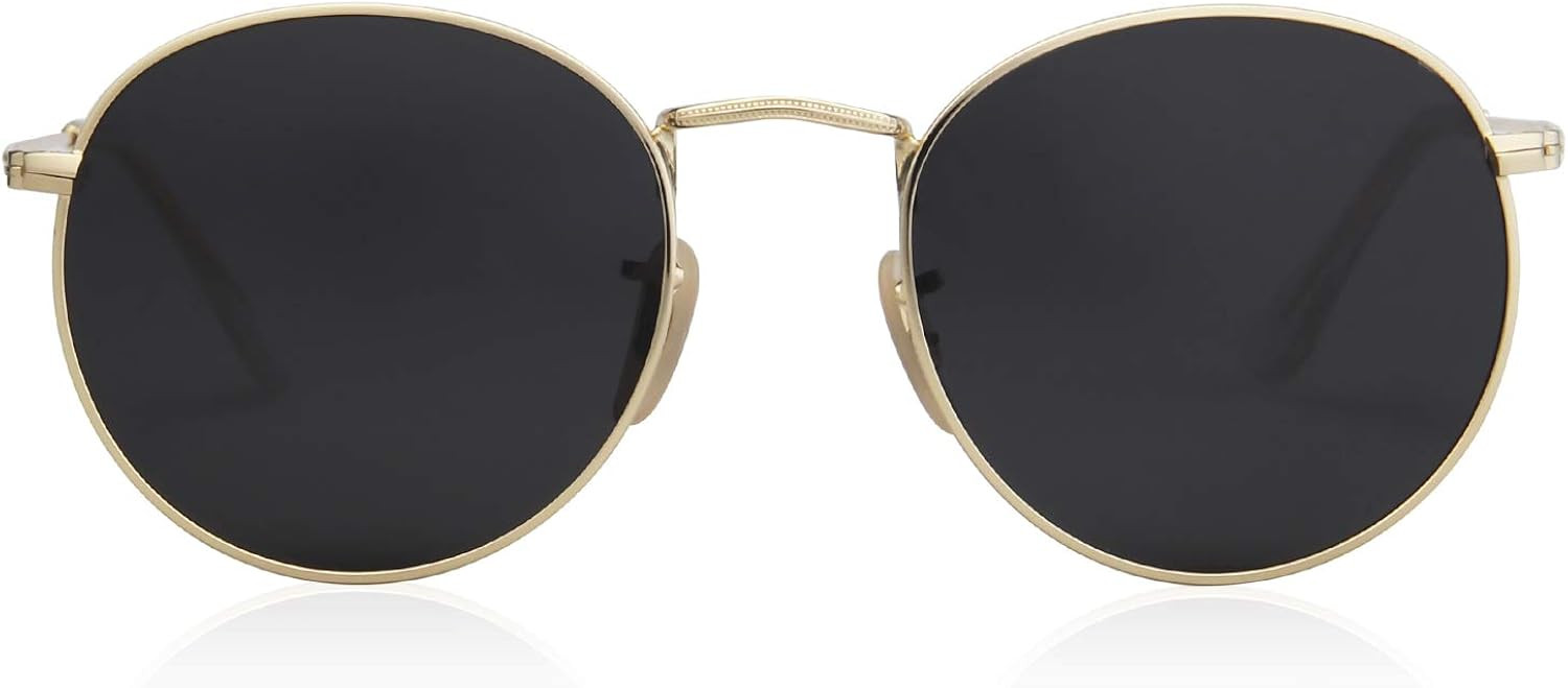 SOJOS Small Round Polarized Sunglasses for Women Men Classic Vintage Retro Shades UV400 SJ1014 | Amazon (US)