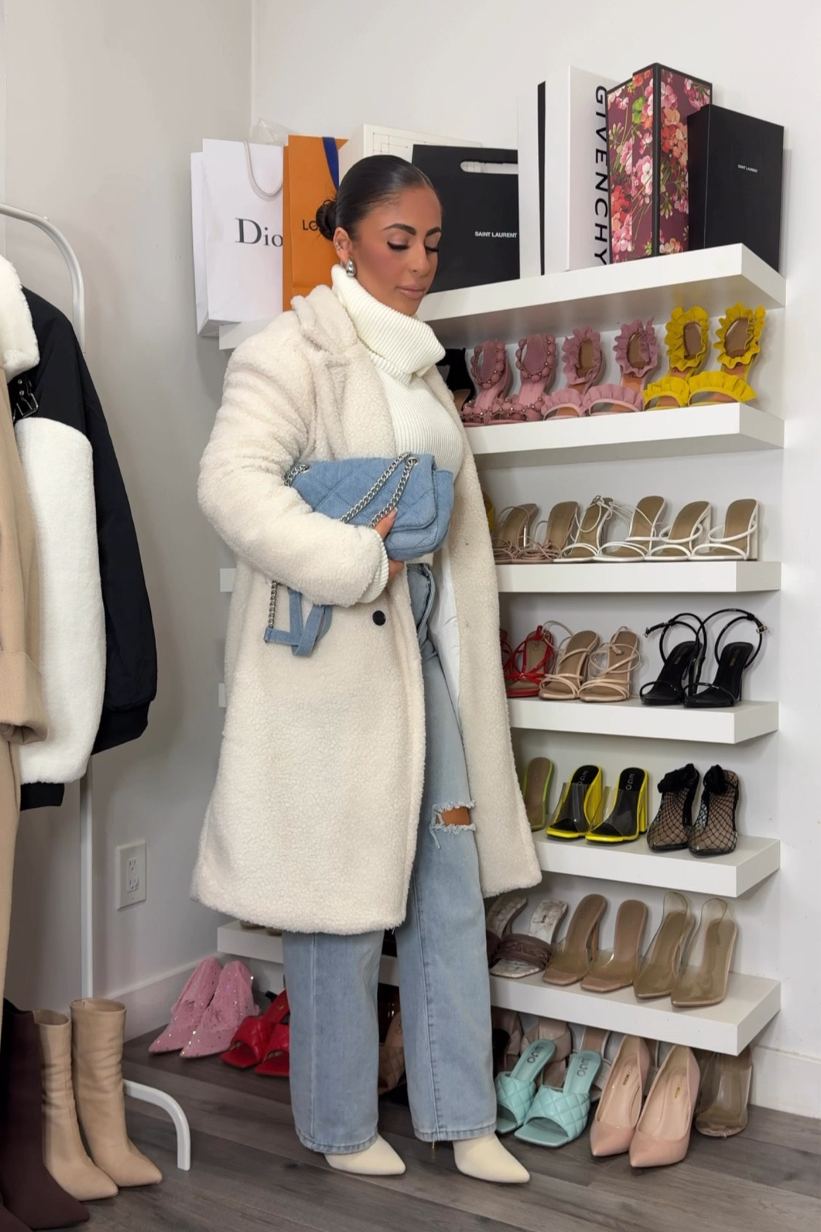 coat & bag - fashion nova 
knit sweater - missy empire (linked something similar — no longer available)

#LTKHoliday