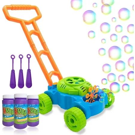 Lydaz Bubble Mower for Toddlers Kids Bubble Blower Machine Lawn Games Outdoor Push Toys Christmas Bi | Walmart (US)