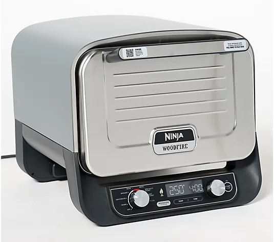 Ninja Woodfire 8-in-1 Outdoor Oven & Smoker with Pizza Peel & Cover | QVC