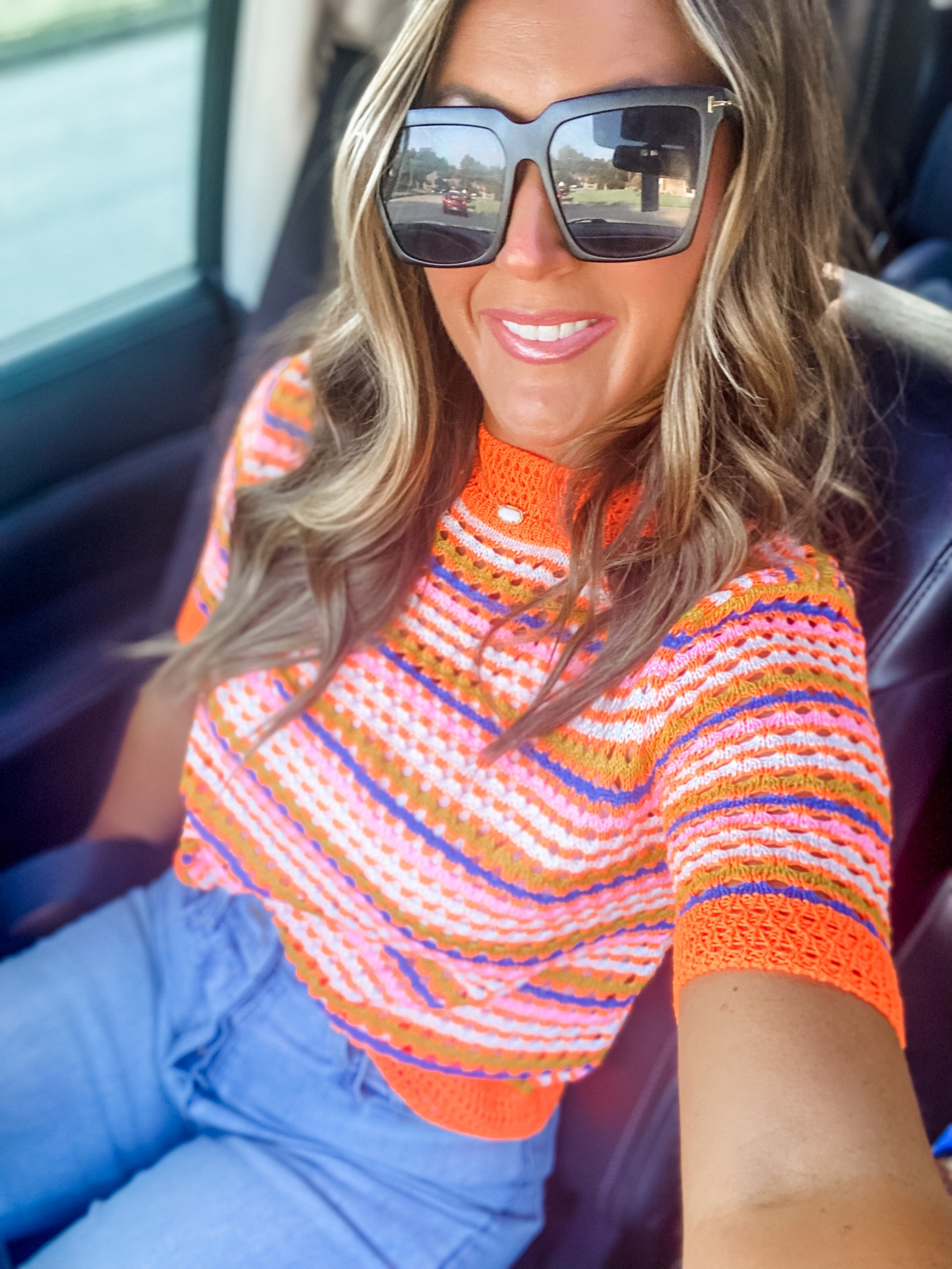 Another PreFall look
Sweater runs true to size 
Jeans - sized down for a more fitted look 

#LTKunder50 #LTKSeasonal #LTKstyletip