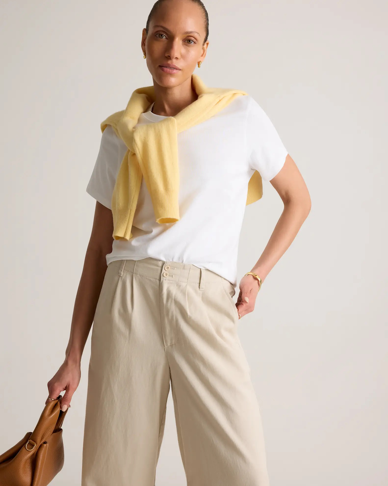 100% Organic Cotton Boxy Crewneck Tee | Quince