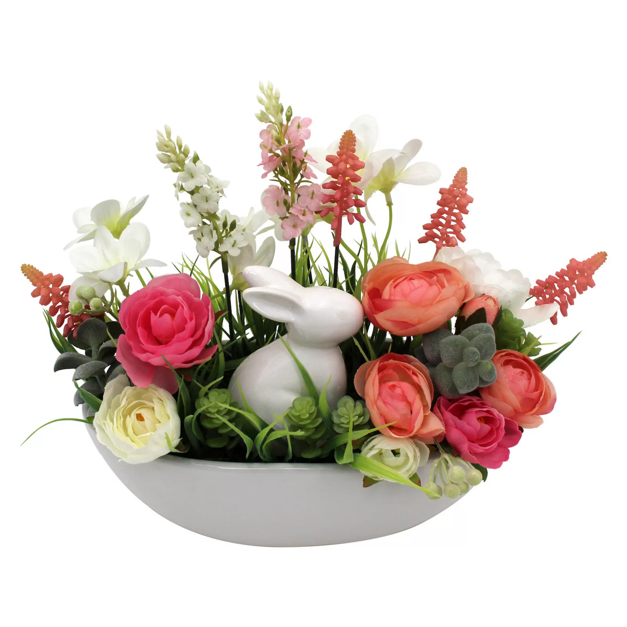 Celebrate Together™ Easter Ceramic Bunny Artificial Floral Arrangement | Kohl's