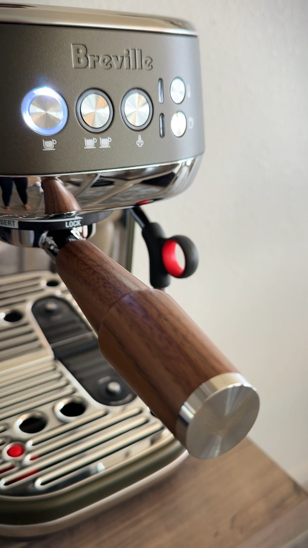It was time for an upgrade, and she’s PERFECT! The Breville Bambino Plus in the color ‘olive tapenade’ #espressomachine #coffeebar #coffeeathome 

#LTKHome #LTKWatchNow