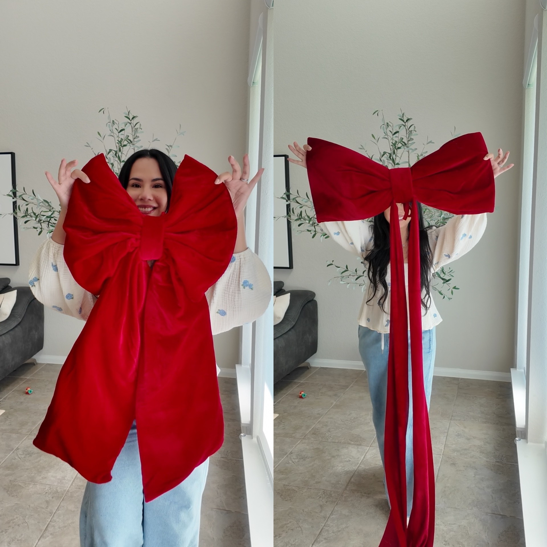 OBSESSED 😍 Found the cutest oversized bow tree toppers — festive, stunning, and both under $30 🎀✨ Christmas just got an upgrade 🎄 #ChristmasDecor #TreeTopperFind #HolidayAesthetic

#LTKHome #LTKSeasonal