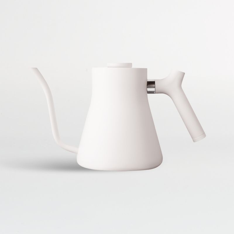 Fellow Stagg Matte White Gooseneck Kettle | Crate and Barrel | Crate & Barrel