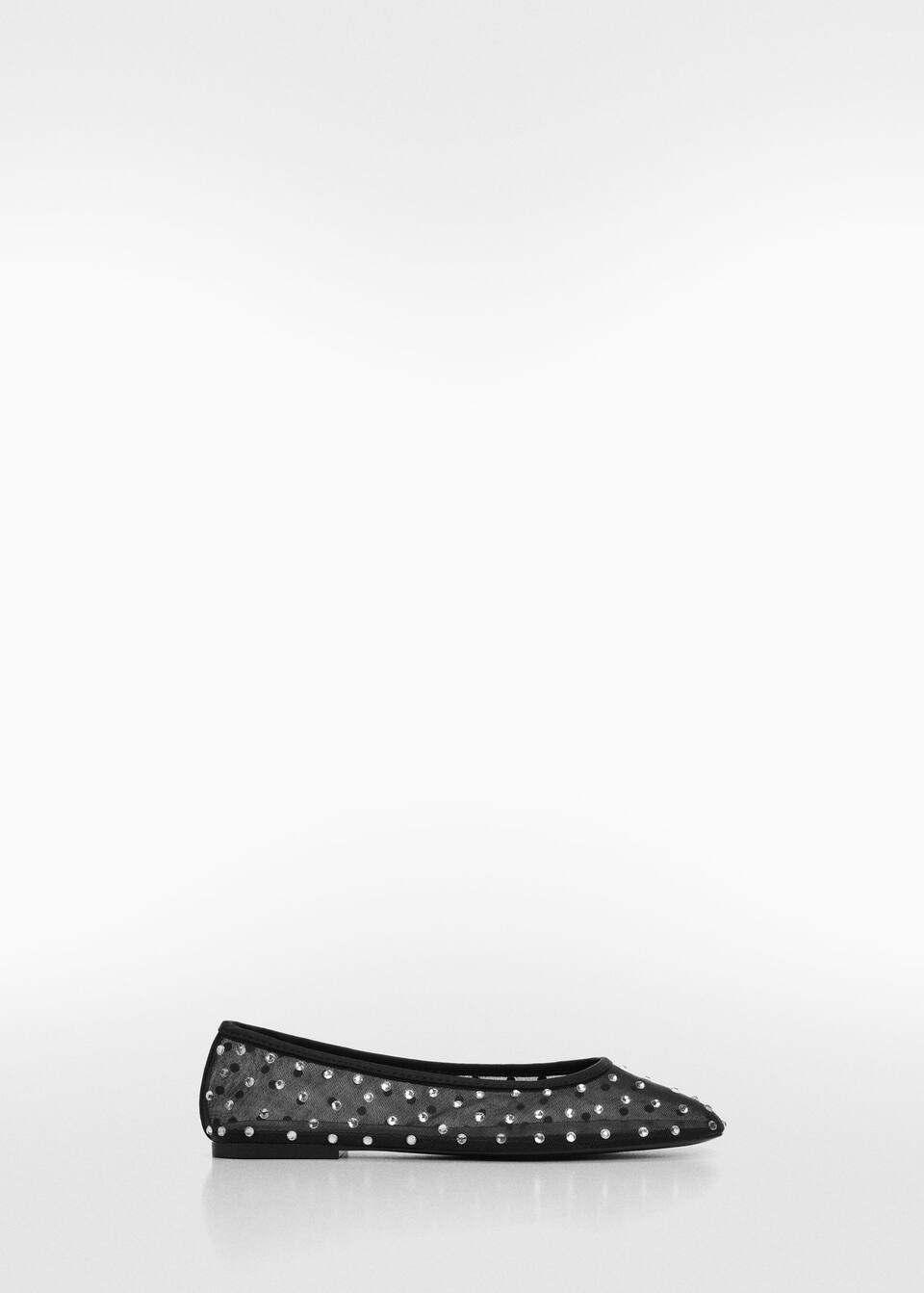 Rhinestone ballerinas -  Women | Mango United Kingdom | MANGO (UK)