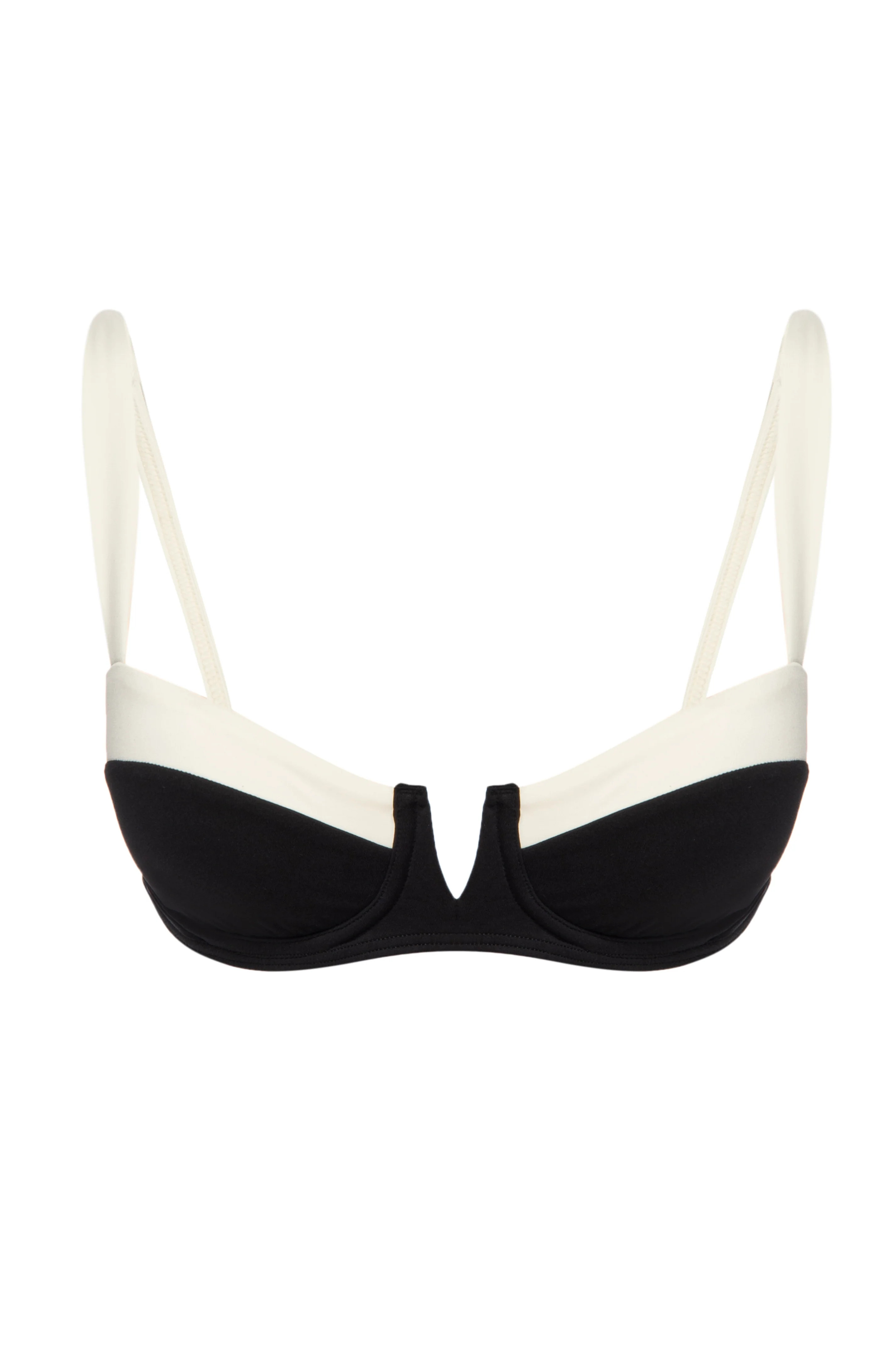 Clovelly Top - Black/Ivory | Monday Swimwear