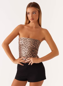 Feeling Fierce Sequin Tube Top - Leopard Sequin | Peppermayo (Global)