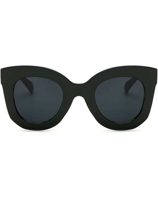 Freckles Mark Thick Fashion Butterfly Sunglasses for Women Trendy Round Cat Eye Sun Glasses | Amazon (US)