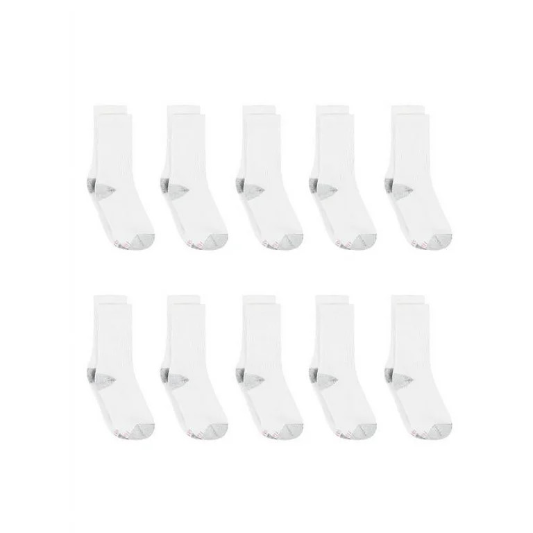 Hanes Women's Cool Comfort Crew Socks, 10-Pair Value Pack | Walmart (US)