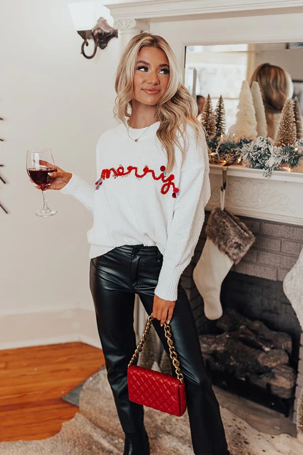 Merry Sequin Sweater | Impressions Online Boutique