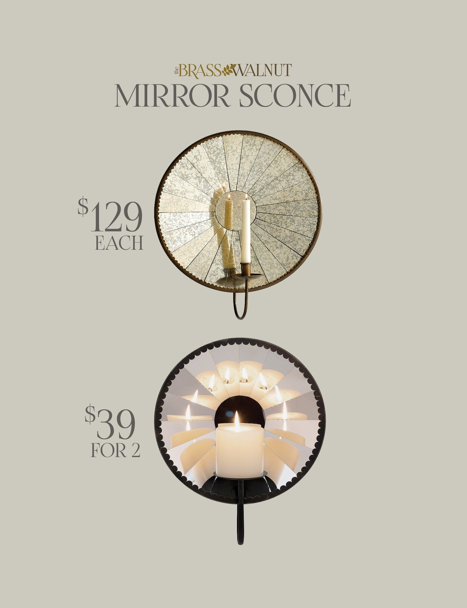 High/Low; they both look pretty, a great vintage throwback style.

#walldecor #sconce #highlow

#LTKHome