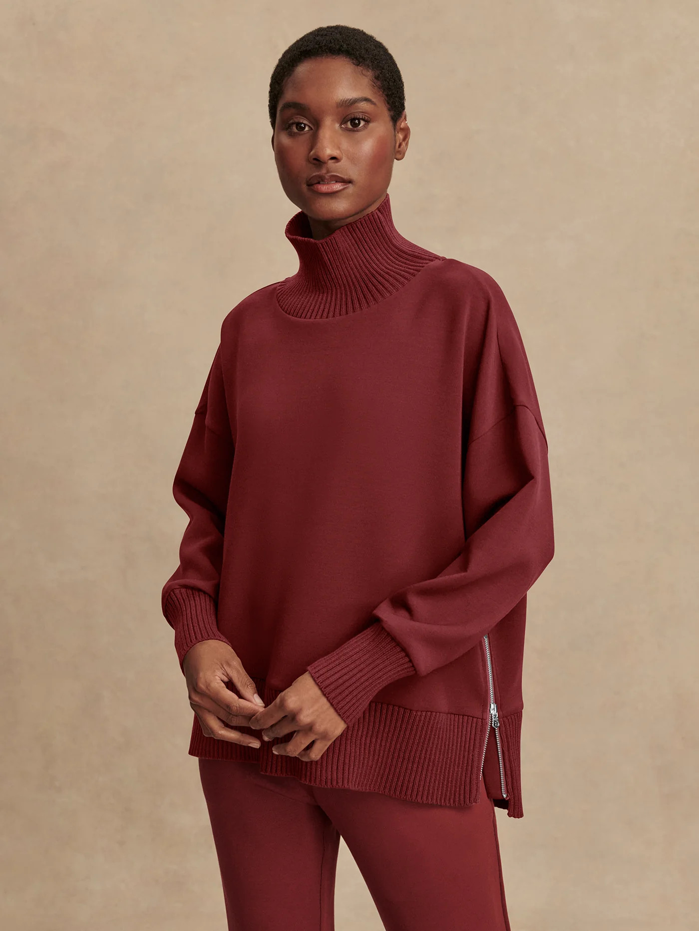 Barker High-Neck Sweat | Varley US