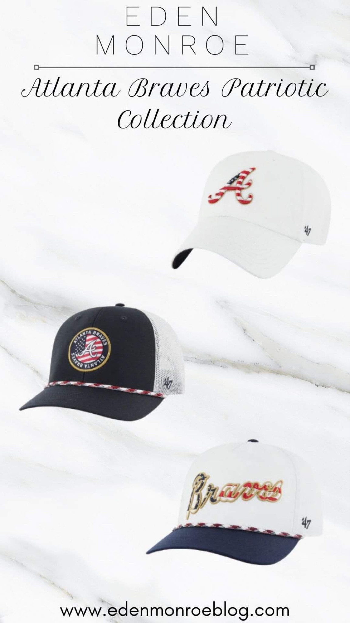 Atlanta braves patriotic collection! Available for all teams.

Hats, caps, baseball, Fourth of July, July 4th, red white and blue, ball game, MLB, women’s hats, men’s hats, men’s cap, men’s gift, gift ideas for him, summer hat

#LTKSeasonal #LTKmens #LTKfamily