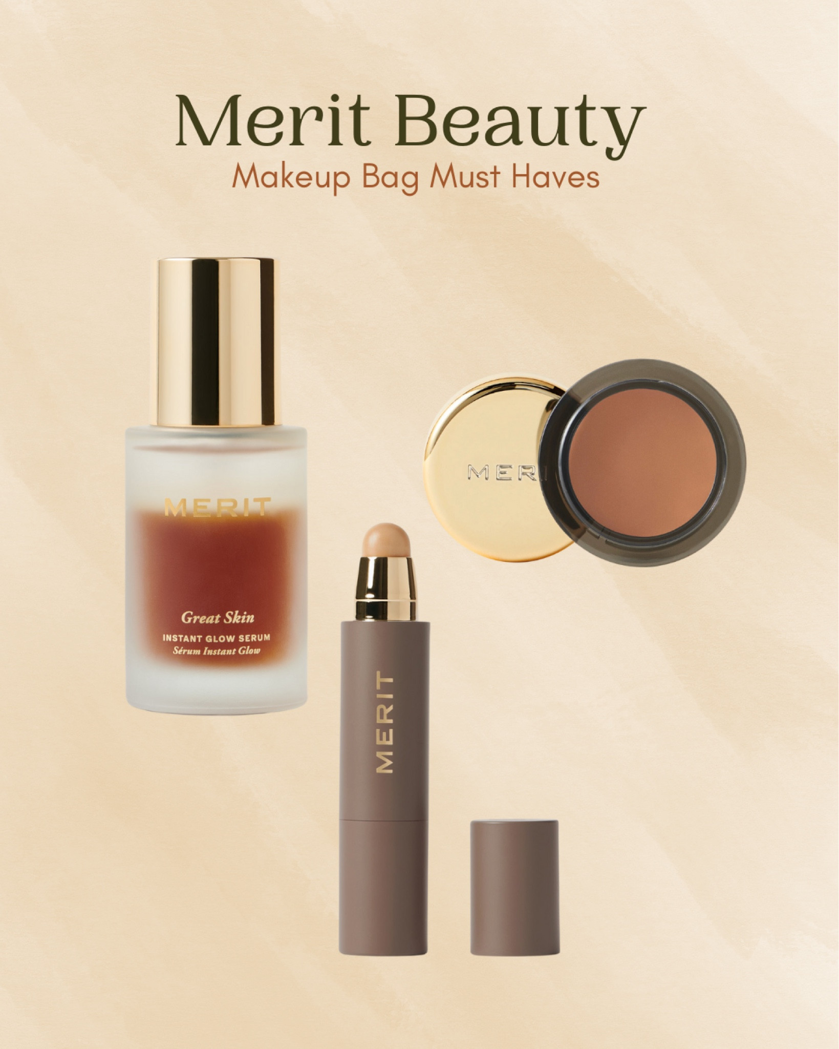 As a 30 year old with normal to dry skin, I cannot put powder on my face anymore! Merit Beauty’s cream products are beautiful on the skin and the Great Skin Instant Glow Serum is a game changer! They even sent the best makeup bag as a free gift! 

#LTKxSephora #LTKbeauty #LTKGiftGuide