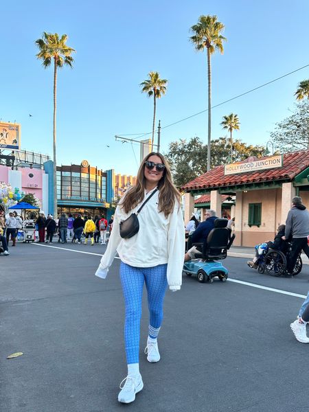 It’s in the 40’s at Disney World, and I’m grateful I brought this fleece and printed leggings to keep me warm. Wearing a size large legging (should have sized down to my TTS medium (but they were out of stock when I bought)), and a large fleece!

#LTKtravel #LTKfindsunder100 #LTKfitness