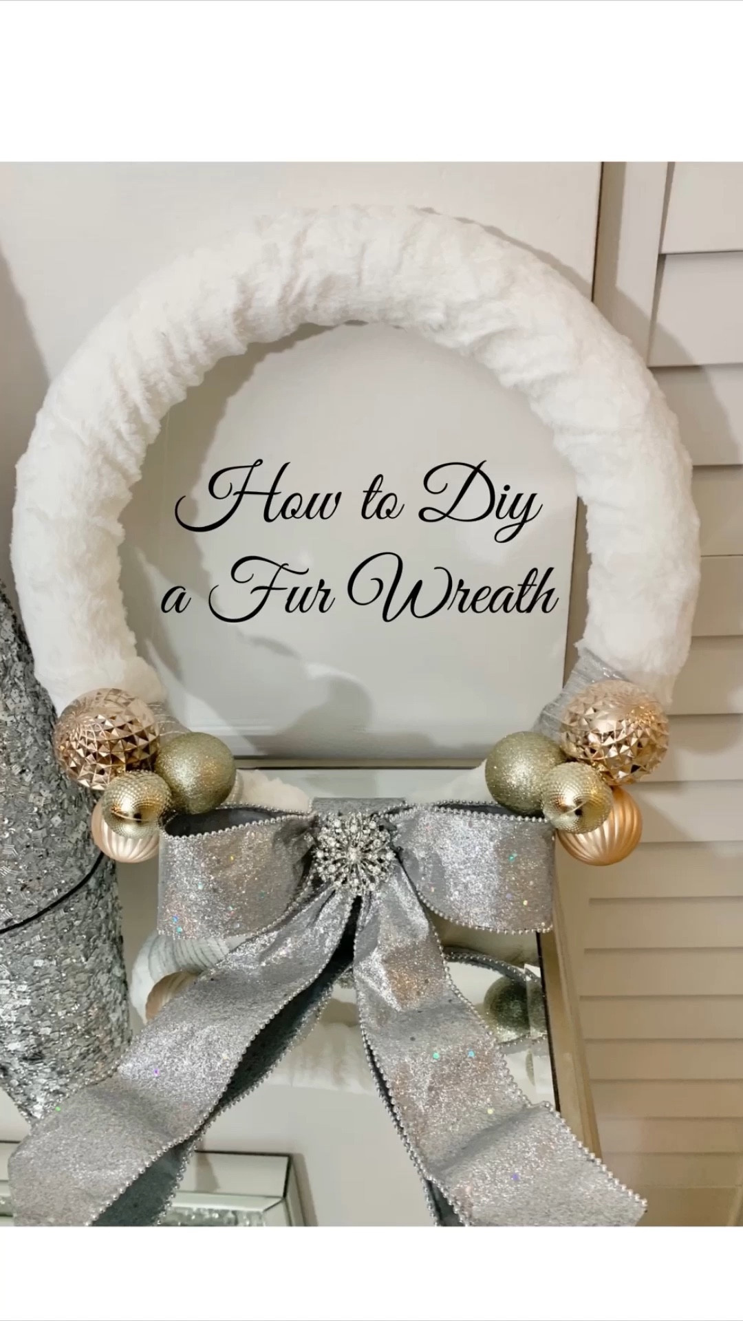 How to make a fur Christmas wreath DIY 

#LTKHoliday #LTKSeasonal #LTKhome