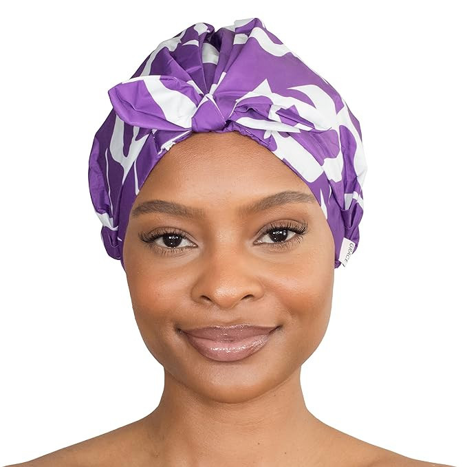GRACE & COMPANY Luxury Shower Cap For Women - 100% Waterproof, Reusable, Washable & Breathable Sh... | Amazon (US)