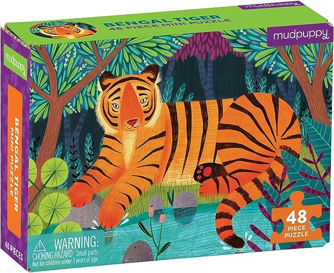 Mudpuppy 9780735357167 Bengal Tiger Mini Puzzle, Multicolor | Amazon (US)