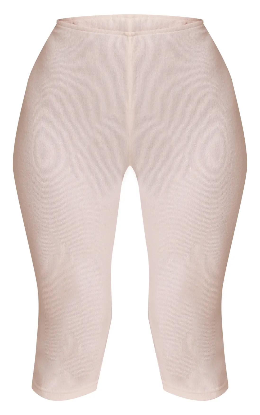 Leggings | Petite White Ribbed Waistband Capri Pants | PrettyLittleThing | PrettyLittleThing US