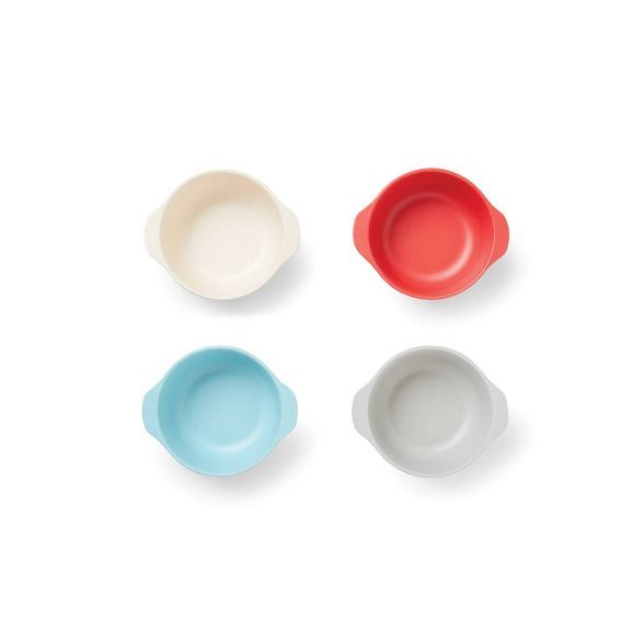 8oz 4pk Bamboo Fiber Kids Bowls - Red Rover | Target