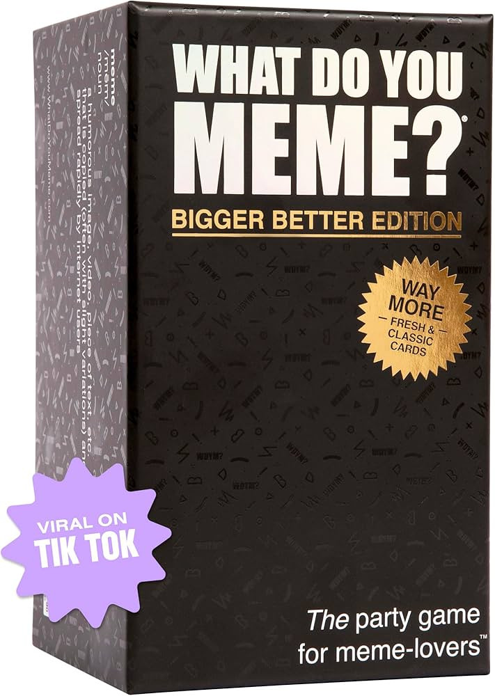 WHAT DO YOU MEME? Bigger Better Edition - Adult Card Games for Game Night for Teens | Amazon (US)