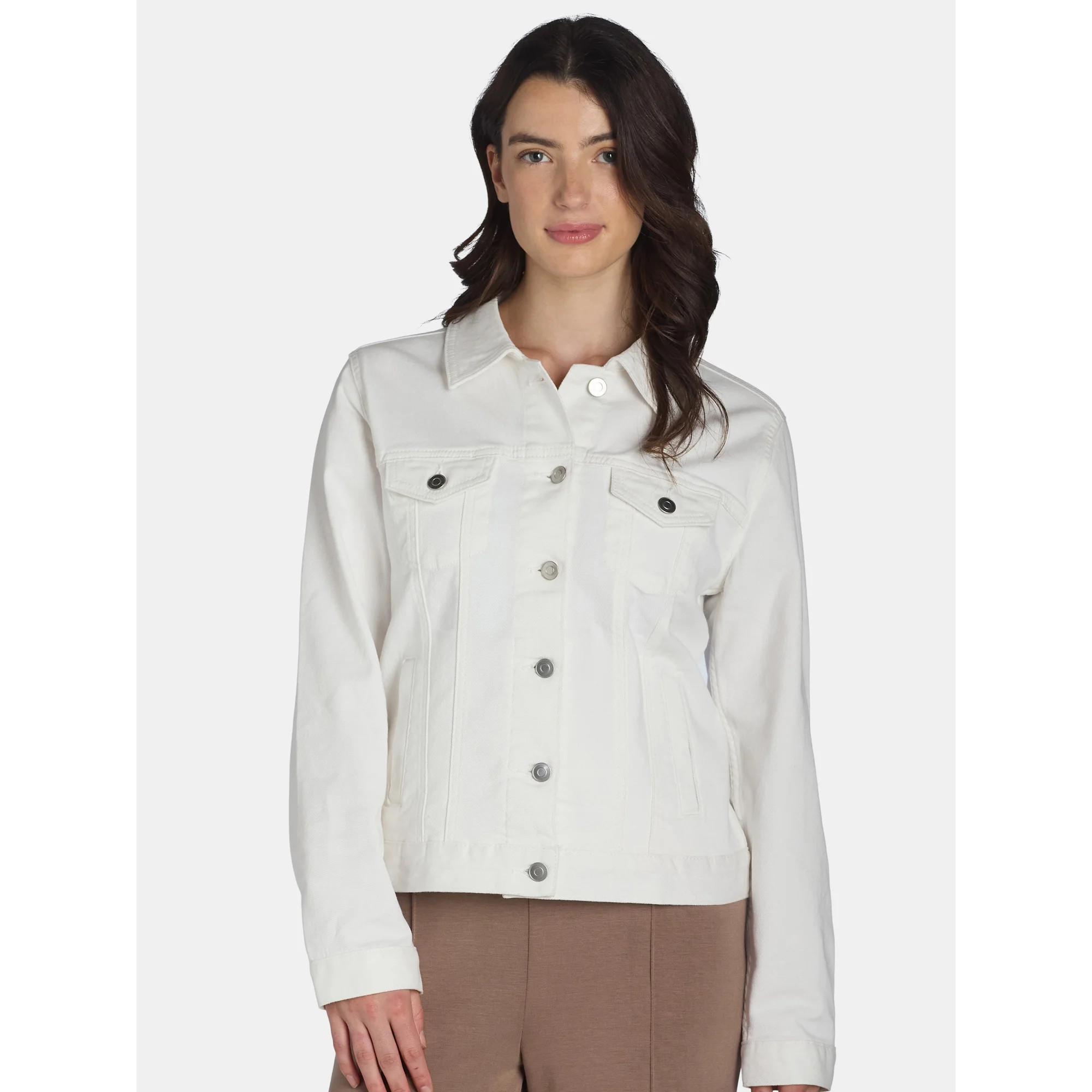 Time and Tru Women's and Women's Plus Denim Jacket, Sizes XS-4X | Walmart (US)
