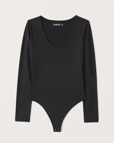 Women's Seamless Fabric Scoopneck Bodysuit | Women's Up To 50% Off Select Styles | Abercrombie.co... | Abercrombie & Fitch (US)