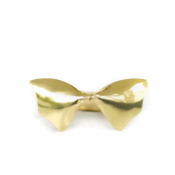 Bow Napkin Ring, Gold | The Avenue